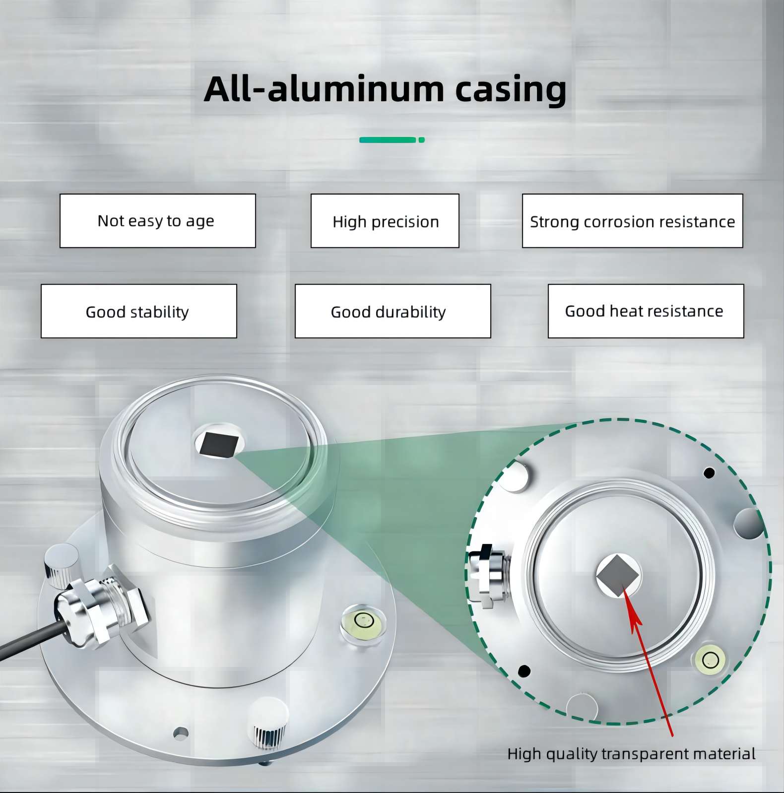 Ultraviolet radiation sensor All-aluminum casing