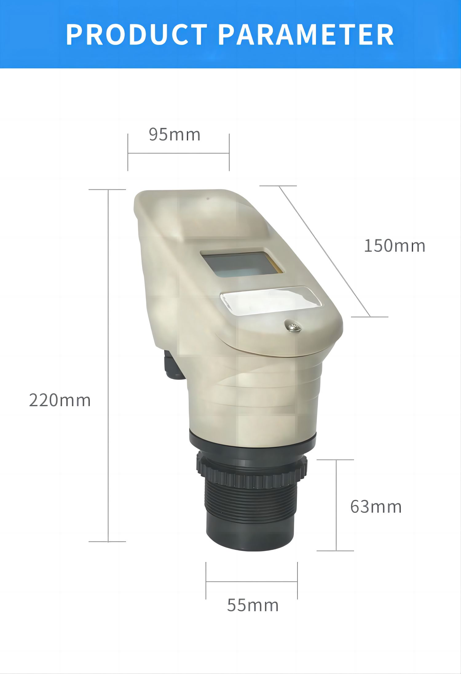 Water Level Ultrasonic Sensor detailed measurement