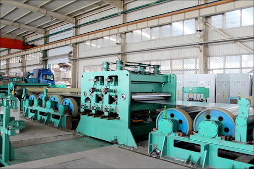 Tension and straightening machine production line