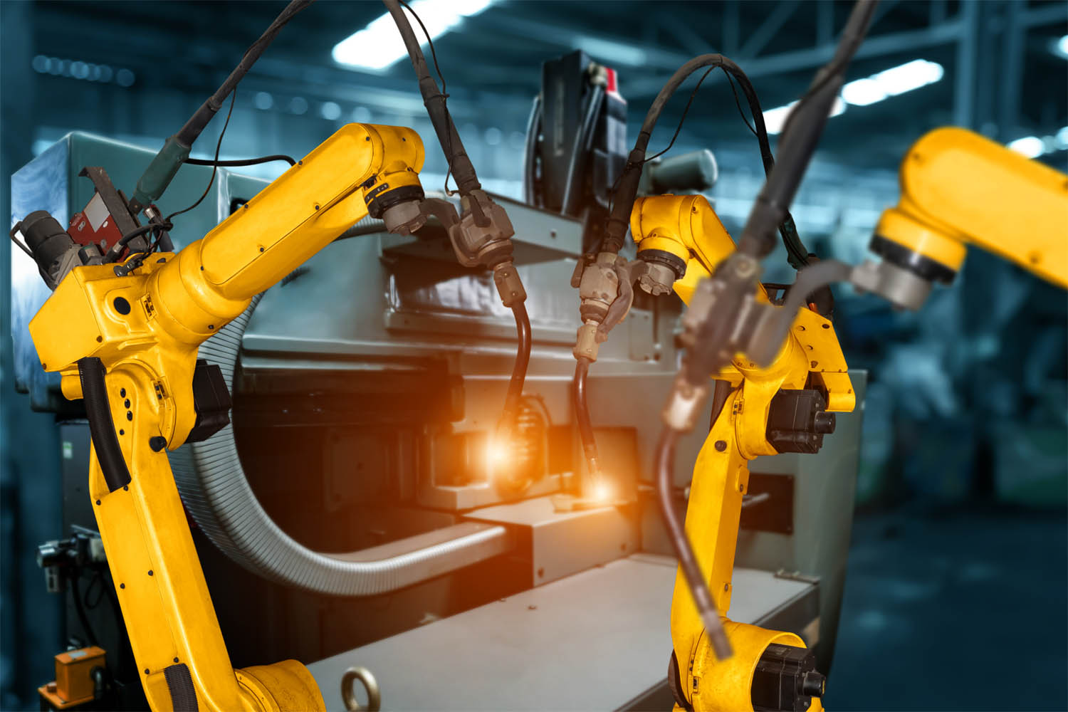 Industrial robot welding technology